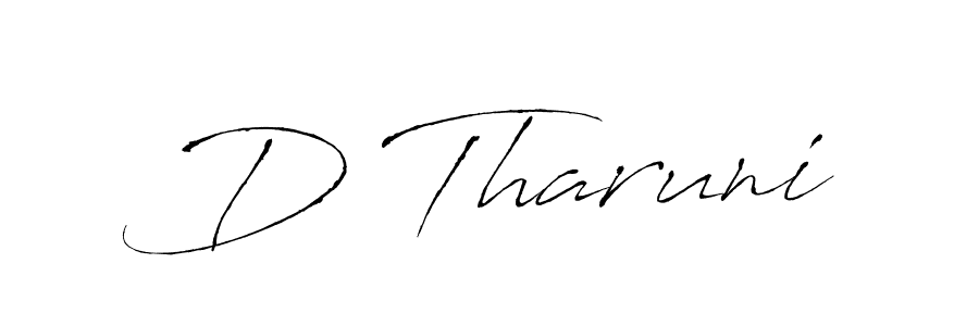 Once you've used our free online signature maker to create your best signature Antro_Vectra style, it's time to enjoy all of the benefits that D Tharuni name signing documents. D Tharuni signature style 6 images and pictures png