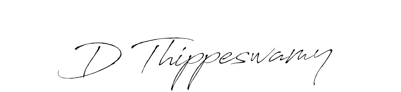 Make a beautiful signature design for name D Thippeswamy. With this signature (Antro_Vectra) style, you can create a handwritten signature for free. D Thippeswamy signature style 6 images and pictures png