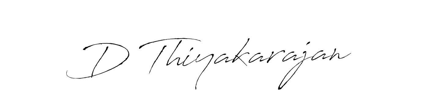 How to make D Thiyakarajan name signature. Use Antro_Vectra style for creating short signs online. This is the latest handwritten sign. D Thiyakarajan signature style 6 images and pictures png