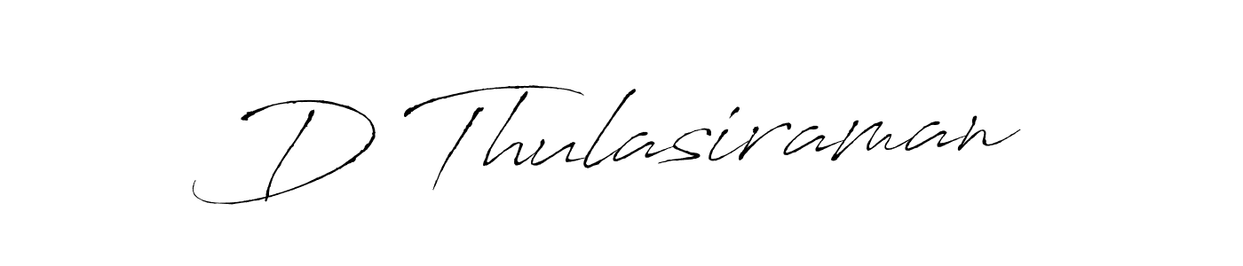 Create a beautiful signature design for name D Thulasiraman. With this signature (Antro_Vectra) fonts, you can make a handwritten signature for free. D Thulasiraman signature style 6 images and pictures png