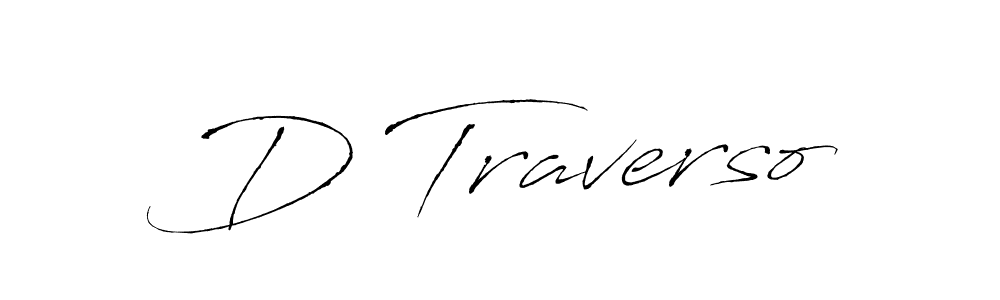Antro_Vectra is a professional signature style that is perfect for those who want to add a touch of class to their signature. It is also a great choice for those who want to make their signature more unique. Get D Traverso name to fancy signature for free. D Traverso signature style 6 images and pictures png