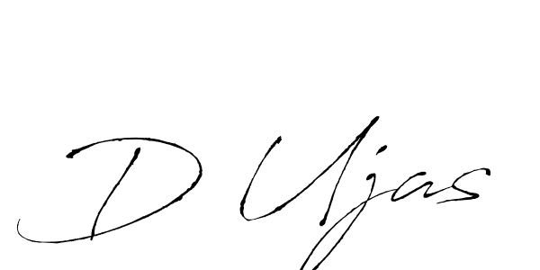 Also we have D Ujas name is the best signature style. Create professional handwritten signature collection using Antro_Vectra autograph style. D Ujas signature style 6 images and pictures png