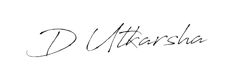 How to make D Utkarsha signature? Antro_Vectra is a professional autograph style. Create handwritten signature for D Utkarsha name. D Utkarsha signature style 6 images and pictures png