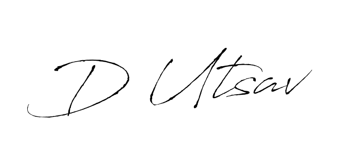 Once you've used our free online signature maker to create your best signature Antro_Vectra style, it's time to enjoy all of the benefits that D Utsav name signing documents. D Utsav signature style 6 images and pictures png