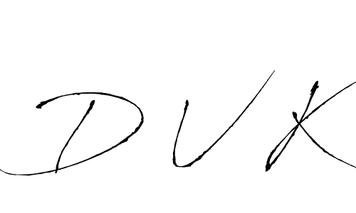 Best and Professional Signature Style for D V K. Antro_Vectra Best Signature Style Collection. D V K signature style 6 images and pictures png