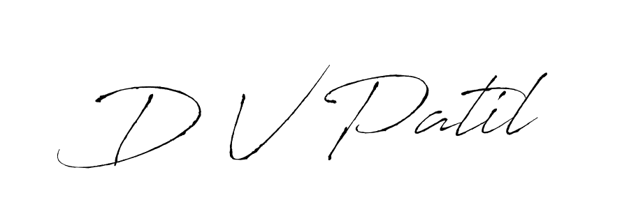 Also You can easily find your signature by using the search form. We will create D V Patil name handwritten signature images for you free of cost using Antro_Vectra sign style. D V Patil signature style 6 images and pictures png