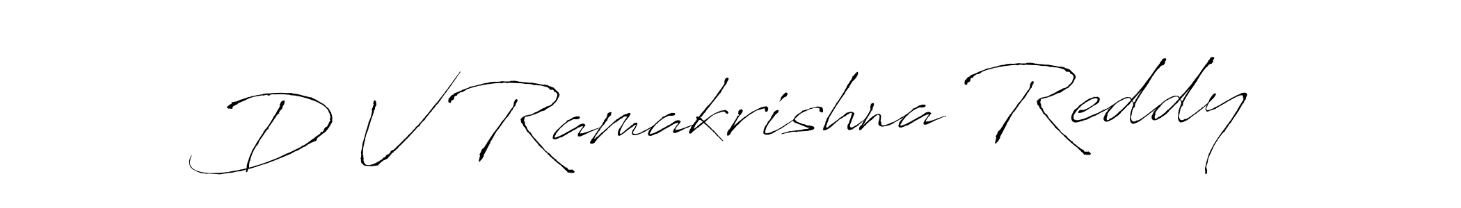 Make a beautiful signature design for name D V Ramakrishna Reddy. Use this online signature maker to create a handwritten signature for free. D V Ramakrishna Reddy signature style 6 images and pictures png