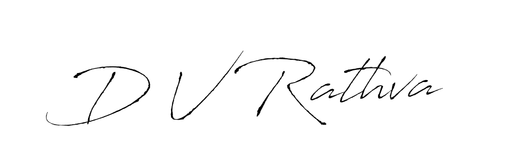 if you are searching for the best signature style for your name D V Rathva. so please give up your signature search. here we have designed multiple signature styles  using Antro_Vectra. D V Rathva signature style 6 images and pictures png