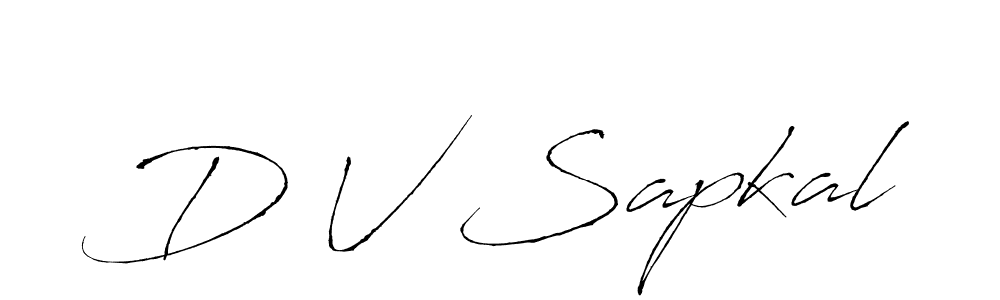 Use a signature maker to create a handwritten signature online. With this signature software, you can design (Antro_Vectra) your own signature for name D V Sapkal. D V Sapkal signature style 6 images and pictures png
