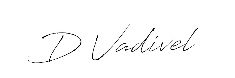 How to make D Vadivel name signature. Use Antro_Vectra style for creating short signs online. This is the latest handwritten sign. D Vadivel signature style 6 images and pictures png