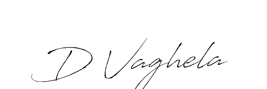 The best way (Antro_Vectra) to make a short signature is to pick only two or three words in your name. The name D Vaghela include a total of six letters. For converting this name. D Vaghela signature style 6 images and pictures png