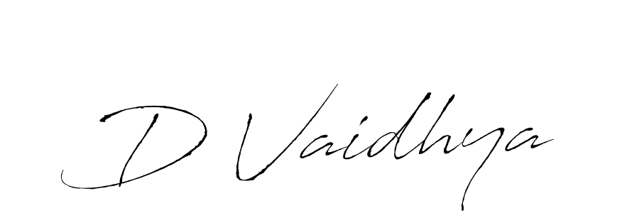 Similarly Antro_Vectra is the best handwritten signature design. Signature creator online .You can use it as an online autograph creator for name D Vaidhya. D Vaidhya signature style 6 images and pictures png