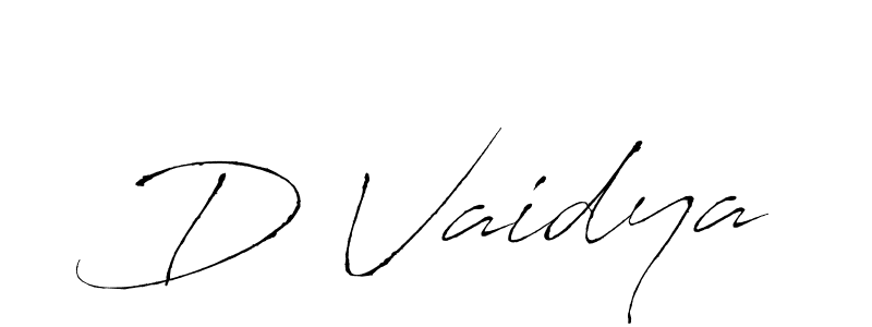 Also You can easily find your signature by using the search form. We will create D Vaidya name handwritten signature images for you free of cost using Antro_Vectra sign style. D Vaidya signature style 6 images and pictures png