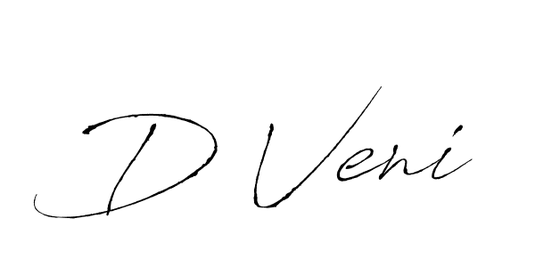 Make a beautiful signature design for name D Veni. With this signature (Antro_Vectra) style, you can create a handwritten signature for free. D Veni signature style 6 images and pictures png