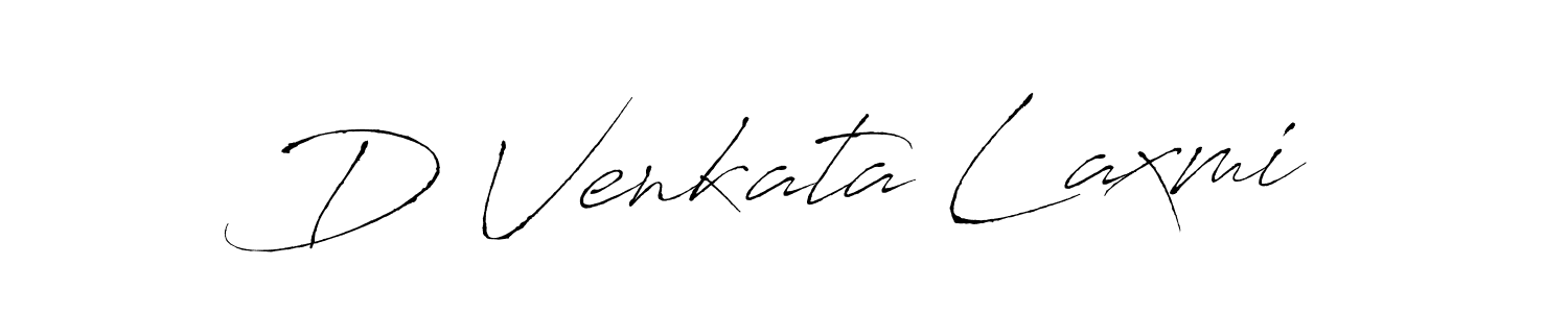 Create a beautiful signature design for name D Venkata Laxmi. With this signature (Antro_Vectra) fonts, you can make a handwritten signature for free. D Venkata Laxmi signature style 6 images and pictures png