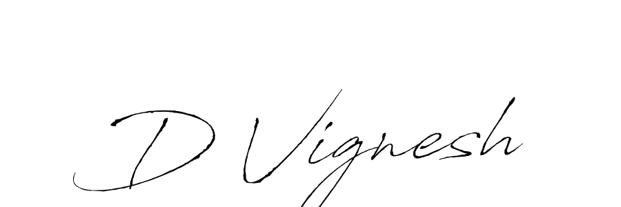 You should practise on your own different ways (Antro_Vectra) to write your name (D Vignesh) in signature. don't let someone else do it for you. D Vignesh signature style 6 images and pictures png