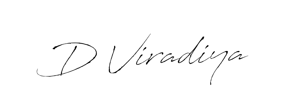 Make a beautiful signature design for name D Viradiya. With this signature (Antro_Vectra) style, you can create a handwritten signature for free. D Viradiya signature style 6 images and pictures png