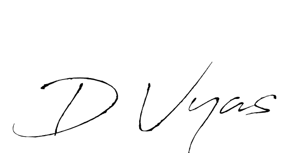 Make a beautiful signature design for name D Vyas. With this signature (Antro_Vectra) style, you can create a handwritten signature for free. D Vyas signature style 6 images and pictures png