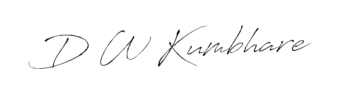 Similarly Antro_Vectra is the best handwritten signature design. Signature creator online .You can use it as an online autograph creator for name D W Kumbhare. D W Kumbhare signature style 6 images and pictures png