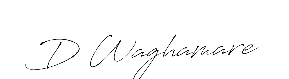 How to make D Waghamare signature? Antro_Vectra is a professional autograph style. Create handwritten signature for D Waghamare name. D Waghamare signature style 6 images and pictures png