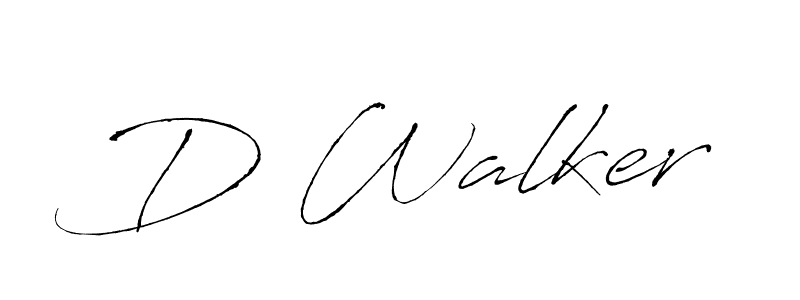 Design your own signature with our free online signature maker. With this signature software, you can create a handwritten (Antro_Vectra) signature for name D Walker. D Walker signature style 6 images and pictures png