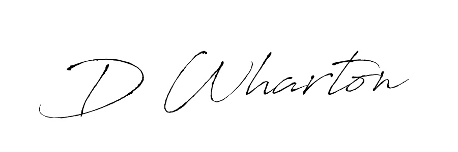How to make D Wharton signature? Antro_Vectra is a professional autograph style. Create handwritten signature for D Wharton name. D Wharton signature style 6 images and pictures png