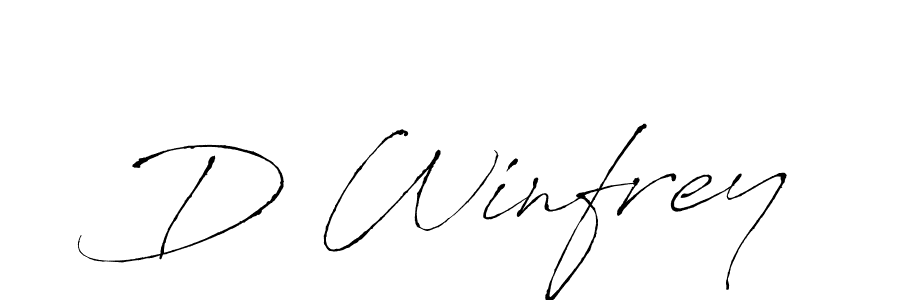 It looks lik you need a new signature style for name D Winfrey. Design unique handwritten (Antro_Vectra) signature with our free signature maker in just a few clicks. D Winfrey signature style 6 images and pictures png
