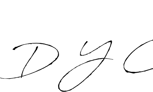 Make a beautiful signature design for name D Y C. With this signature (Antro_Vectra) style, you can create a handwritten signature for free. D Y C signature style 6 images and pictures png