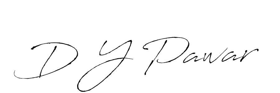 Create a beautiful signature design for name D Y Pawar. With this signature (Antro_Vectra) fonts, you can make a handwritten signature for free. D Y Pawar signature style 6 images and pictures png