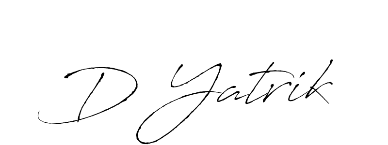 D Yatrik stylish signature style. Best Handwritten Sign (Antro_Vectra) for my name. Handwritten Signature Collection Ideas for my name D Yatrik. D Yatrik signature style 6 images and pictures png