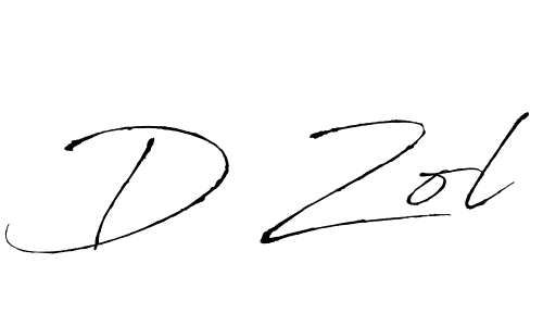 How to make D Zol name signature. Use Antro_Vectra style for creating short signs online. This is the latest handwritten sign. D Zol signature style 6 images and pictures png