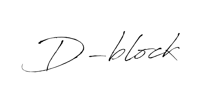 D-block stylish signature style. Best Handwritten Sign (Antro_Vectra) for my name. Handwritten Signature Collection Ideas for my name D-block. D-block signature style 6 images and pictures png