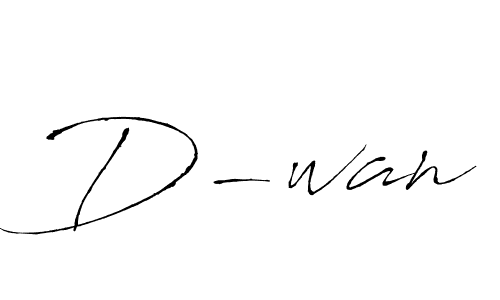 Similarly Antro_Vectra is the best handwritten signature design. Signature creator online .You can use it as an online autograph creator for name D-wan. D-wan signature style 6 images and pictures png