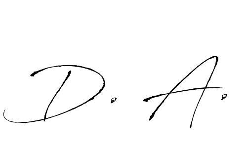 Design your own signature with our free online signature maker. With this signature software, you can create a handwritten (Antro_Vectra) signature for name D. A.. D. A. signature style 6 images and pictures png