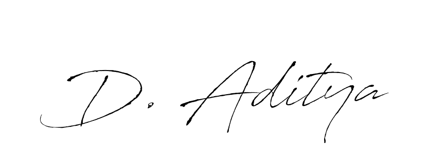 The best way (Antro_Vectra) to make a short signature is to pick only two or three words in your name. The name D. Aditya include a total of six letters. For converting this name. D. Aditya signature style 6 images and pictures png