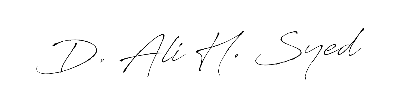 Once you've used our free online signature maker to create your best signature Antro_Vectra style, it's time to enjoy all of the benefits that D. Ali H. Syed name signing documents. D. Ali H. Syed signature style 6 images and pictures png