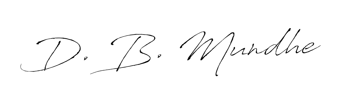 Make a beautiful signature design for name D. B. Mundhe. Use this online signature maker to create a handwritten signature for free. D. B. Mundhe signature style 6 images and pictures png