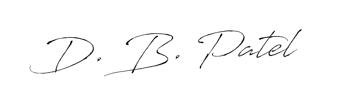 Also You can easily find your signature by using the search form. We will create D. B. Patel name handwritten signature images for you free of cost using Antro_Vectra sign style. D. B. Patel signature style 6 images and pictures png