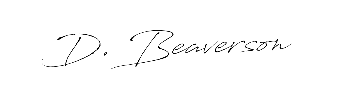 D. Beaverson stylish signature style. Best Handwritten Sign (Antro_Vectra) for my name. Handwritten Signature Collection Ideas for my name D. Beaverson. D. Beaverson signature style 6 images and pictures png