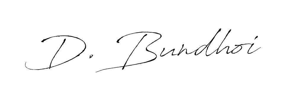 Design your own signature with our free online signature maker. With this signature software, you can create a handwritten (Antro_Vectra) signature for name D. Bundhoi. D. Bundhoi signature style 6 images and pictures png