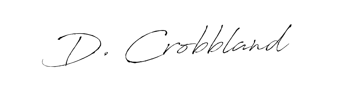 Use a signature maker to create a handwritten signature online. With this signature software, you can design (Antro_Vectra) your own signature for name D. Crobbland. D. Crobbland signature style 6 images and pictures png