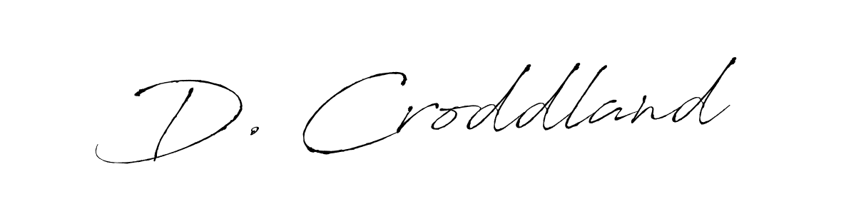 How to make D. Croddland signature? Antro_Vectra is a professional autograph style. Create handwritten signature for D. Croddland name. D. Croddland signature style 6 images and pictures png