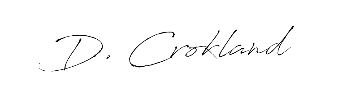 Use a signature maker to create a handwritten signature online. With this signature software, you can design (Antro_Vectra) your own signature for name D. Crokland. D. Crokland signature style 6 images and pictures png