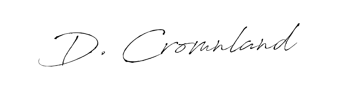 This is the best signature style for the D. Cromnland name. Also you like these signature font (Antro_Vectra). Mix name signature. D. Cromnland signature style 6 images and pictures png