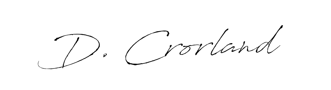 D. Crorland stylish signature style. Best Handwritten Sign (Antro_Vectra) for my name. Handwritten Signature Collection Ideas for my name D. Crorland. D. Crorland signature style 6 images and pictures png