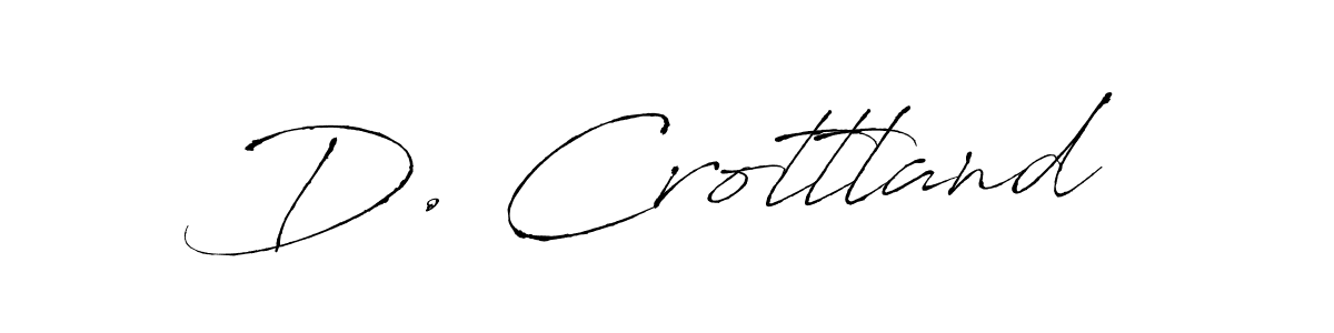 D. Crottland stylish signature style. Best Handwritten Sign (Antro_Vectra) for my name. Handwritten Signature Collection Ideas for my name D. Crottland. D. Crottland signature style 6 images and pictures png