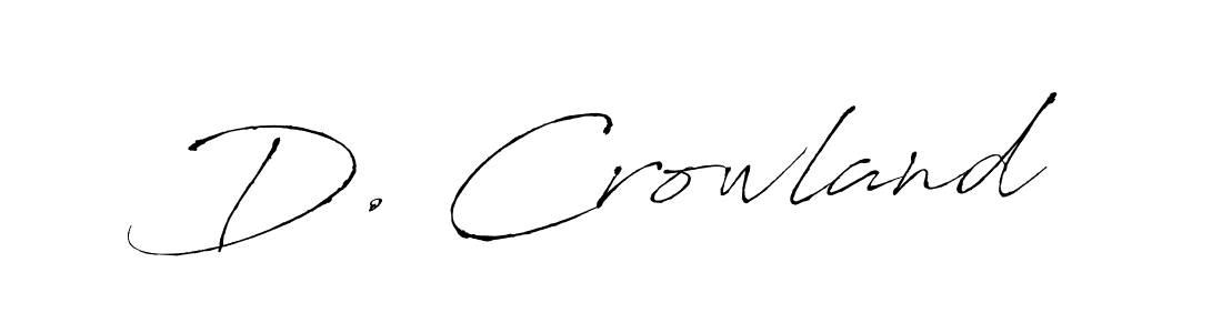 See photos of D. Crowland official signature by Spectra . Check more albums & portfolios. Read reviews & check more about Antro_Vectra font. D. Crowland signature style 6 images and pictures png