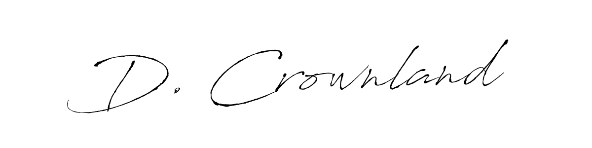 Similarly Antro_Vectra is the best handwritten signature design. Signature creator online .You can use it as an online autograph creator for name D. Crownland. D. Crownland signature style 6 images and pictures png