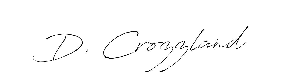 if you are searching for the best signature style for your name D. Crozzland. so please give up your signature search. here we have designed multiple signature styles  using Antro_Vectra. D. Crozzland signature style 6 images and pictures png