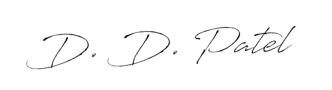 Use a signature maker to create a handwritten signature online. With this signature software, you can design (Antro_Vectra) your own signature for name D. D. Patel. D. D. Patel signature style 6 images and pictures png